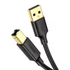 Ugreen US135 USB 2.0 A-B printerkabel, verguld, 1 m, zwart