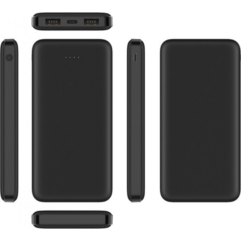 Veger A10 (W1065) powerbank, 10000 mAh, 5 V 2 A, zwart