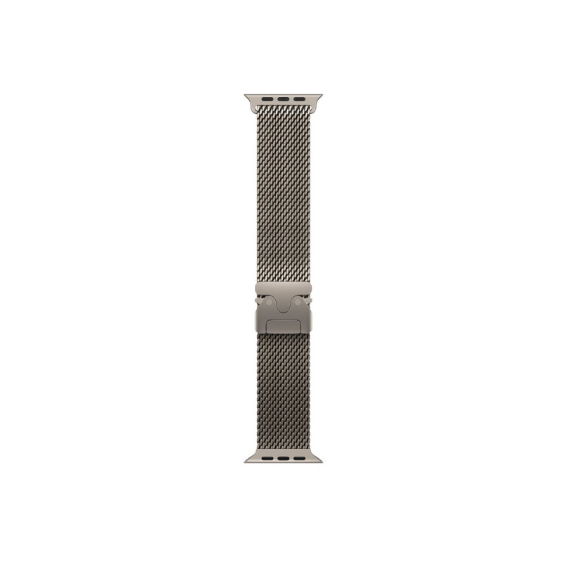 Apple MK0D4ZM/A Apple Watch titanium Milanese bandje, 49 mm, naturel titanium, Medium