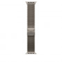 Apple MK0E4ZM/A Apple Watch titanium Milanese bandje, 49 mm, naturel titanium, Large