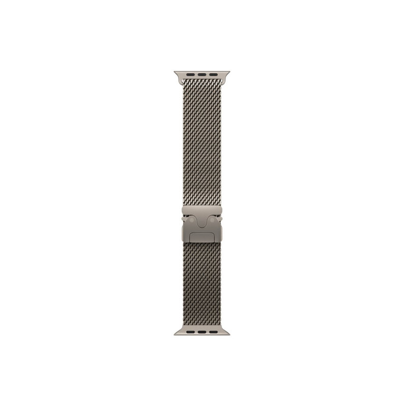 Apple MK0E4ZM/A Apple Watch titanium Milanese bandje, 49 mm, naturel titanium, Large