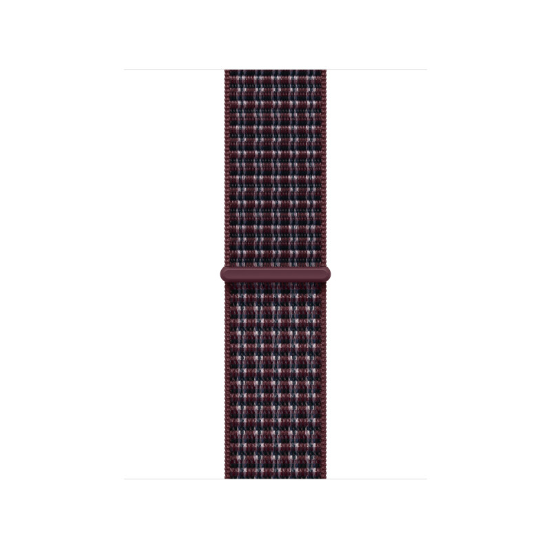 Apple MK7R4ZM/A Sport Loop horlogebandje, 40 mm, bordeauxrood geruit