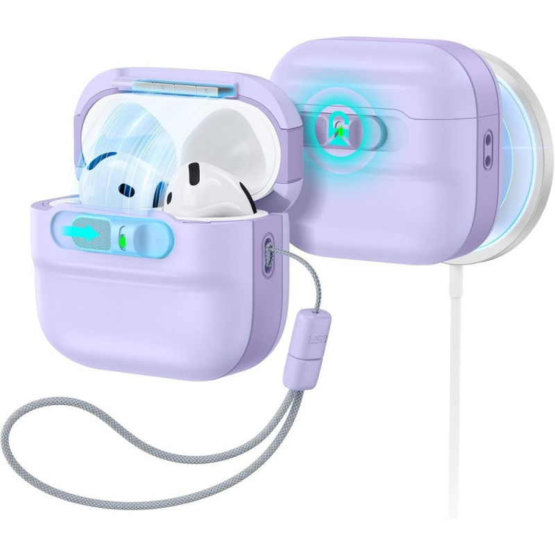 ESR Pulse HaloLock MagSafe hoesje voor Apple AirPods 4 / 5, lavendel