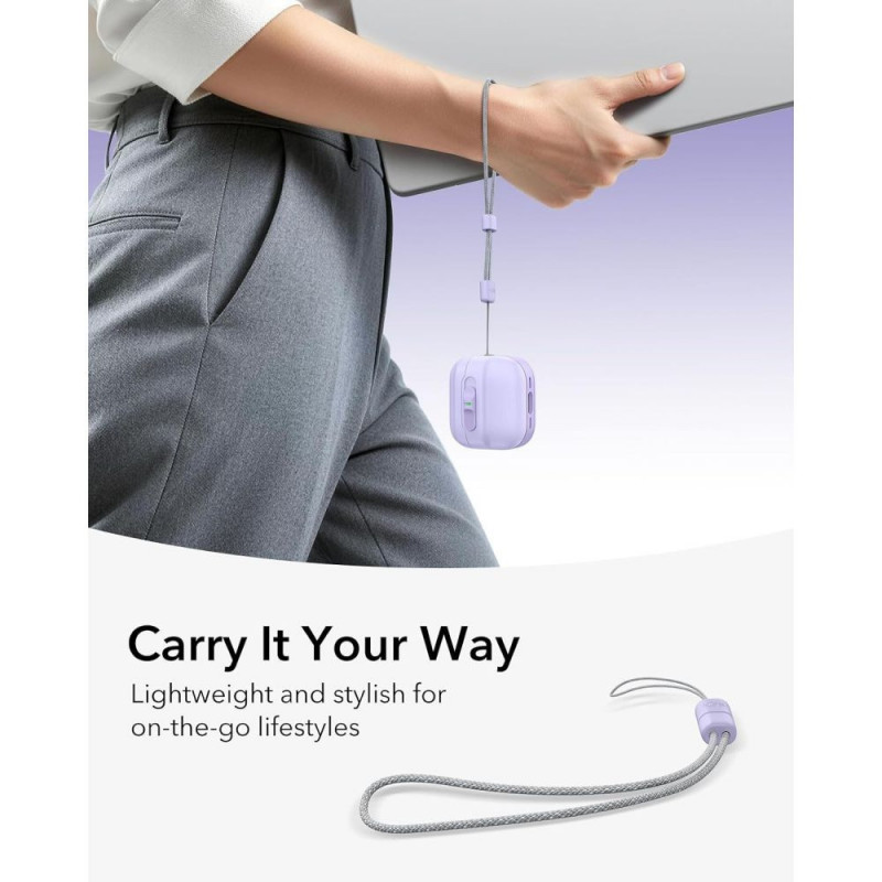 ESR Pulse HaloLock MagSafe hoesje voor Apple AirPods 4 / 5, lavendel