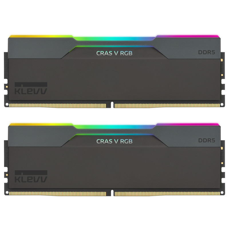 Klevv Cras V RGB KD5AGUA80-64B300G DDR5-6400 CL30 32 GB (2 x 16 GB) geheugenkit, zwart