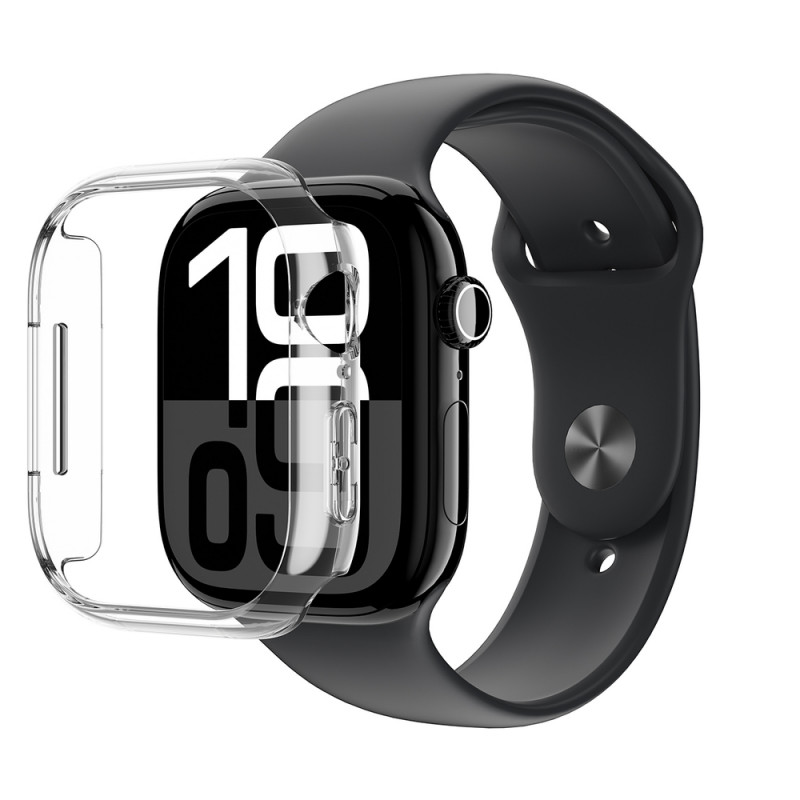AmazingThing Minimal Case beschermhoes voor Apple Watch 46 mm, transparant