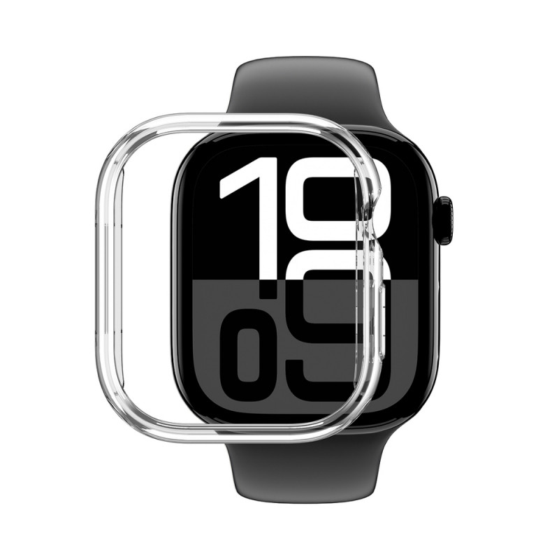 AmazingThing Minimal Case beschermhoes voor Apple Watch 46 mm, transparant