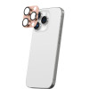 AmazingThing Aviation-Grade Alloy cameralensbeschermer van gehard glas voor iPhone 16 Pro / 16 Pro Max, roségoud