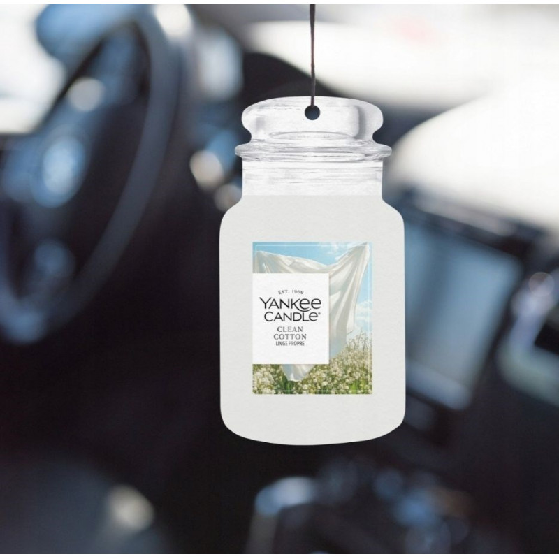 Yankee Candle Clean Cotton hangende auto-luchtverfrisser