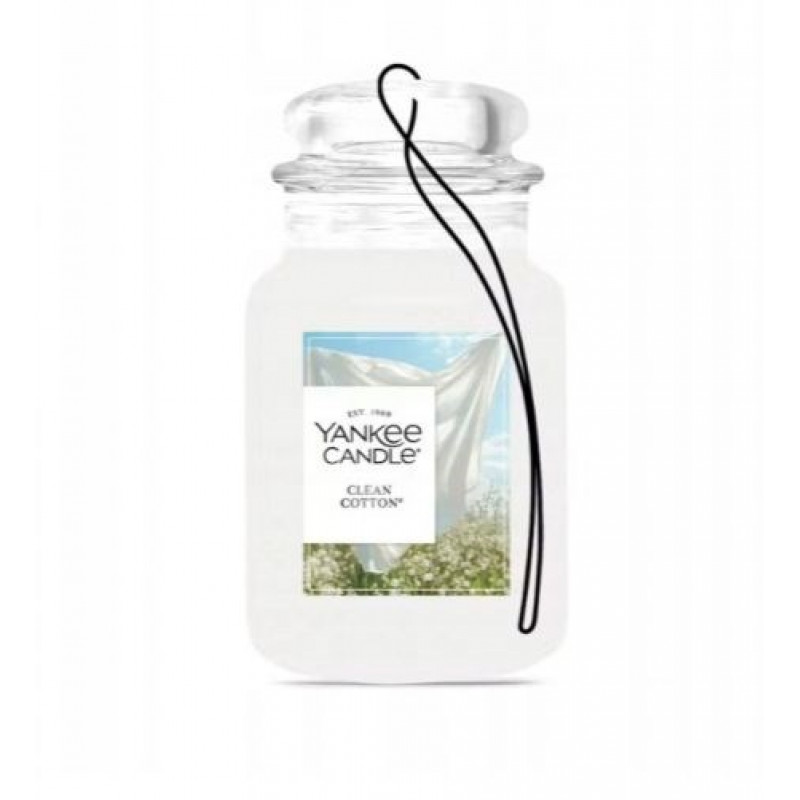 Yankee Candle Clean Cotton hangende auto-luchtverfrisser, bonusverpakking