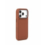 Mujjo Troubadour modulair leren hoesje voor Apple iPhone 18 Pro / 17 Pro, MagSafe, lichtbruin