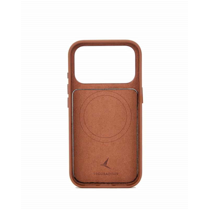 Mujjo Troubadour modulair leren hoesje voor Apple iPhone 18 Pro / 17 Pro, MagSafe, lichtbruin