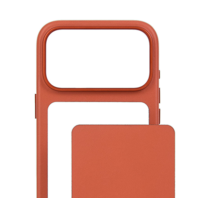Mujjo Troubadour modulair leren hoesje voor Apple iPhone 18 Pro / 17 Pro, MagSafe, terracotta