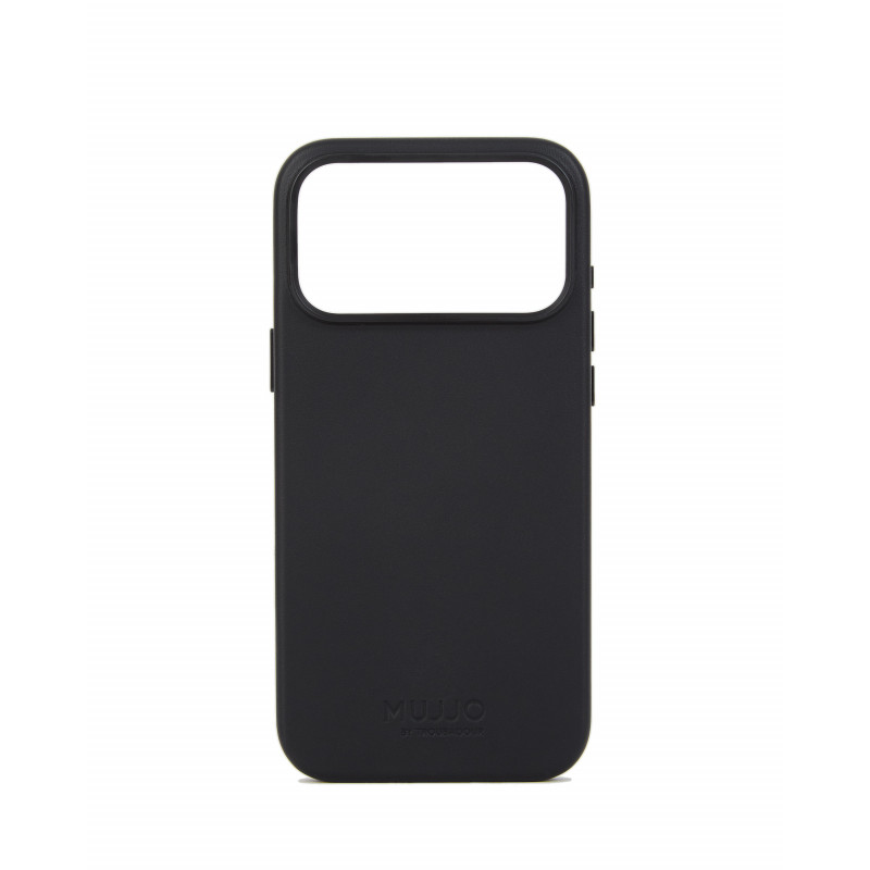 Mujjo Troubadour leren hoesje voor Apple iPhone 18 Pro Max / 17 Pro Max, MagSafe, zwart