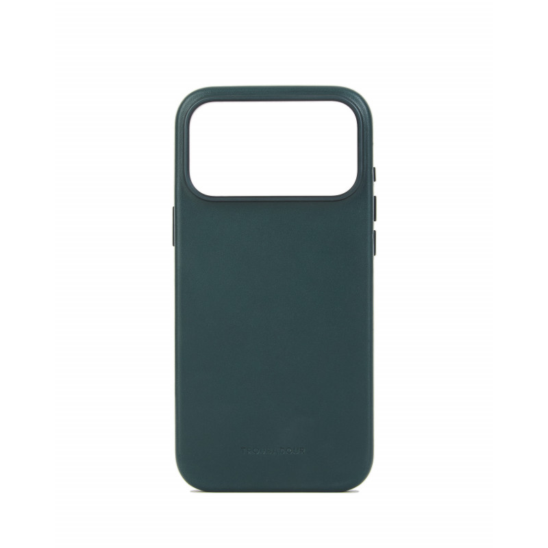 Mujjo Troubadour leren hoesje voor Apple iPhone 18 Pro Max / 17 Pro Max, MagSafe, obsidiaangroen