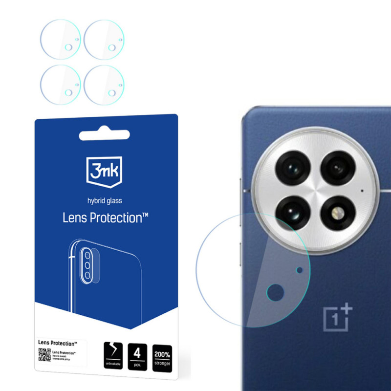 3MK Lens Protection hybride glas voor cameralens OnePlus 13 (4 st.)