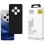 3MK Silicone Case siliconen smartphonehoesje voor Xiaomi Redmi 14C / Redmi A4 5G, zwart