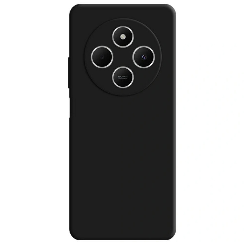 3MK Silicone Case siliconen smartphonehoesje voor Xiaomi Redmi 14C / Redmi A4 5G, zwart
