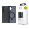 3MK Smoke Case Mag&Stand smartphonehoesje voor Samsung Galaxy S25+, zwart