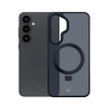 3MK Smoke Case Mag&Stand smartphonehoesje voor Samsung Galaxy S25+, zwart