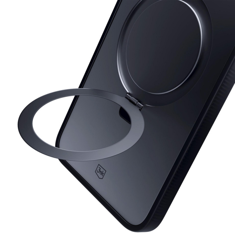 3MK Smoke Case Mag&Stand smartphonehoesje voor Samsung Galaxy S25+, zwart