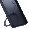 3MK Smoke Case Mag&Stand smartphonehoesje voor Samsung Galaxy S25+, zwart
