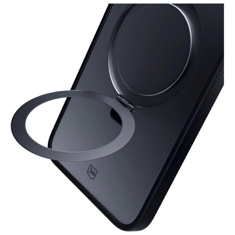 3MK Smoke Case Mag&Stand smartphonehoesje voor Samsung Galaxy S25 Ultra, zwart