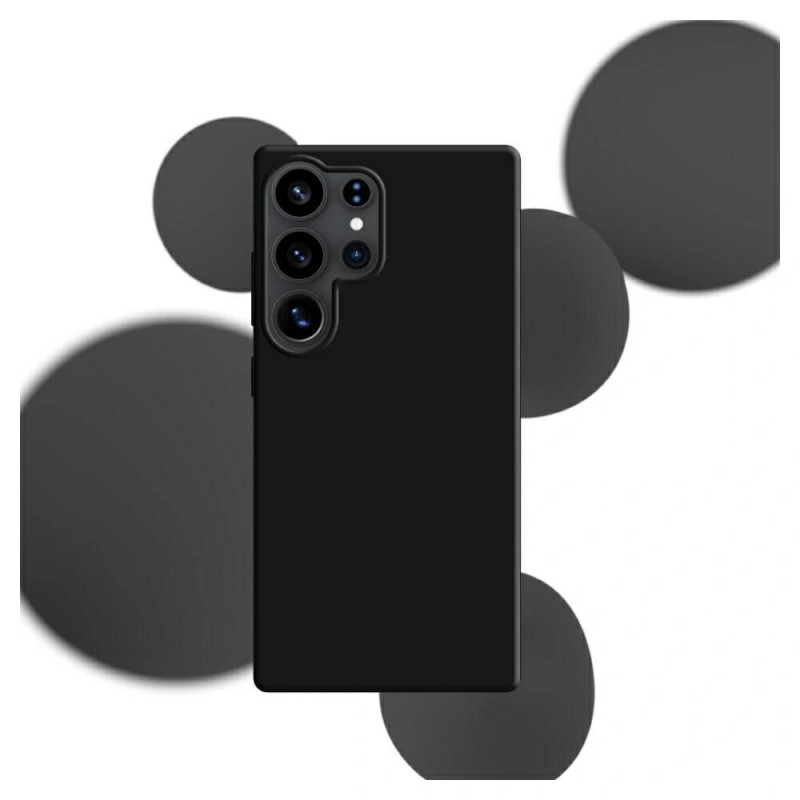 3MK Silicone Case siliconen hoesje voor Samsung Galaxy S25 Ultra, zwart