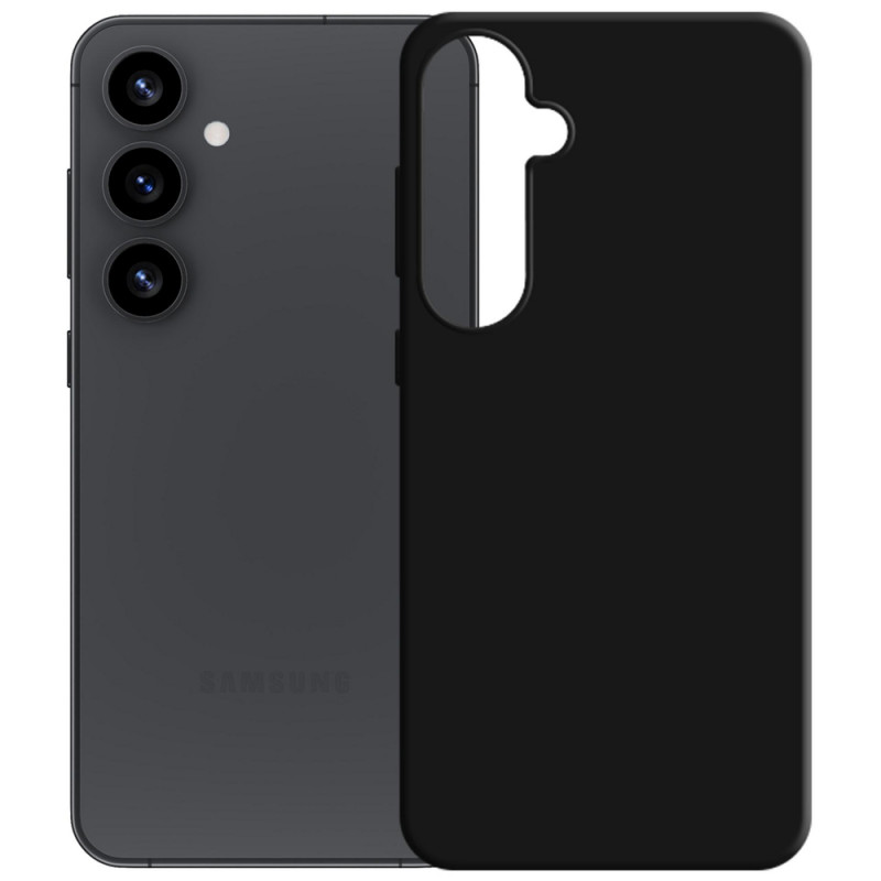 3MK Silicone Case siliconen hoesje voor Samsung Galaxy S25, zwart