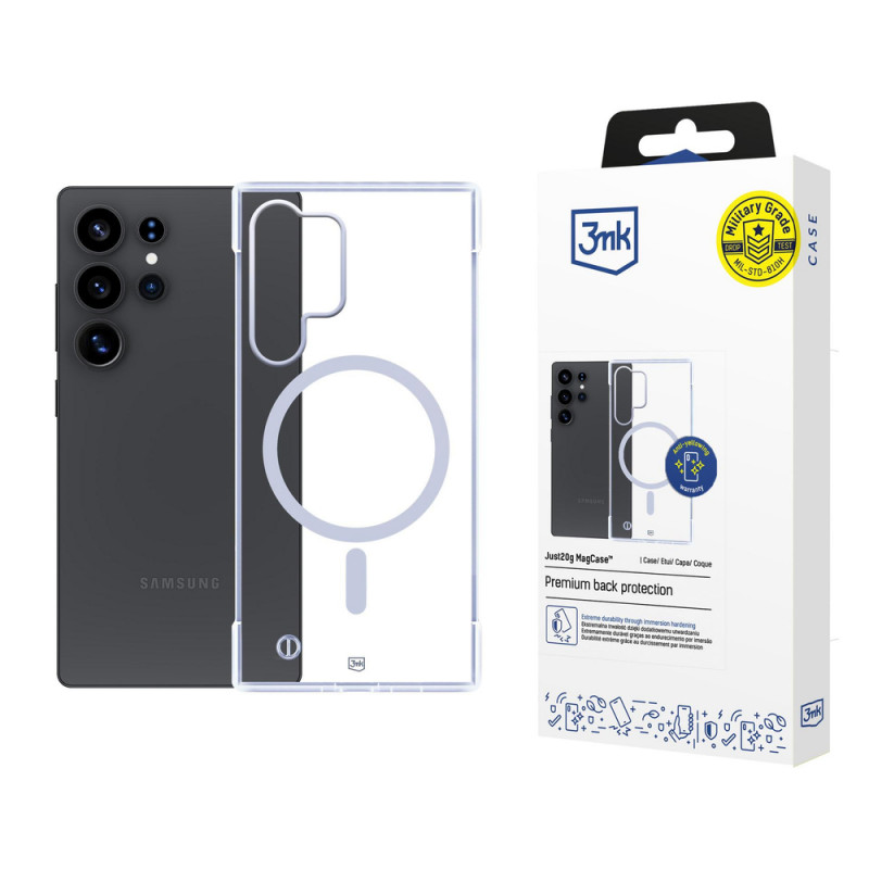 3mk Just20g MagCase hoesje voor Samsung Galaxy S25 Ultra, transparant