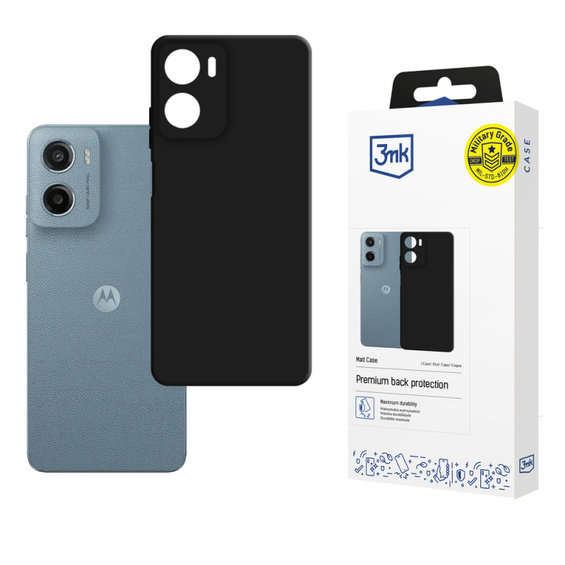 3MK Matt Case hoesje voor Motorola Moto G05 / E15 G4, mat zwart