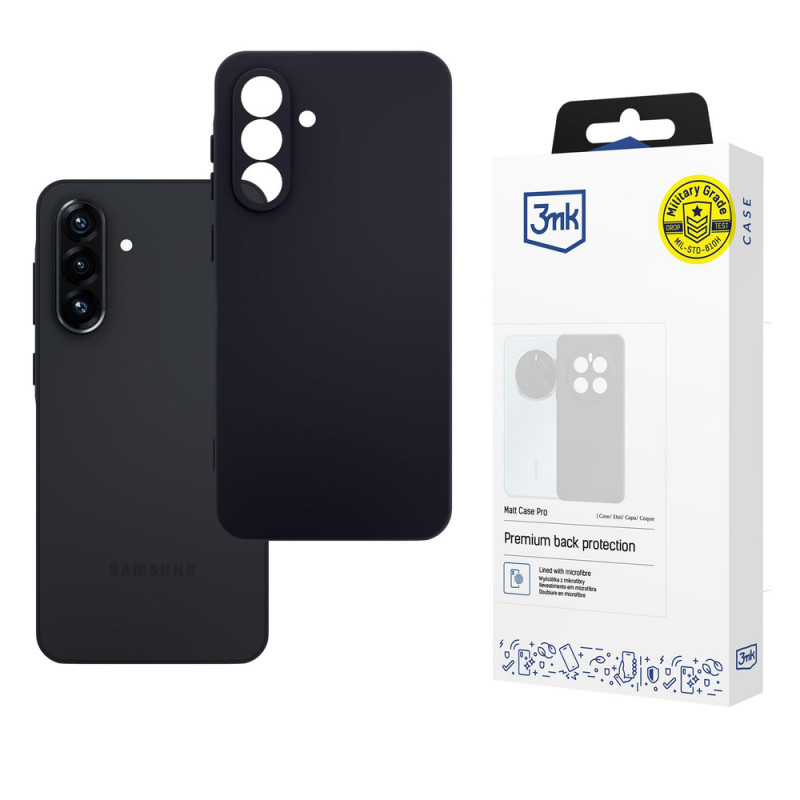 3MK Matt Case Pro hoesje voor Samsung Galaxy A56 5G, zwart