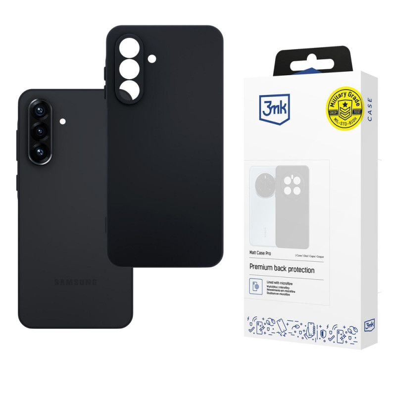 3MK Matt Case Pro hoesje voor Samsung Galaxy A26 5G, zwart