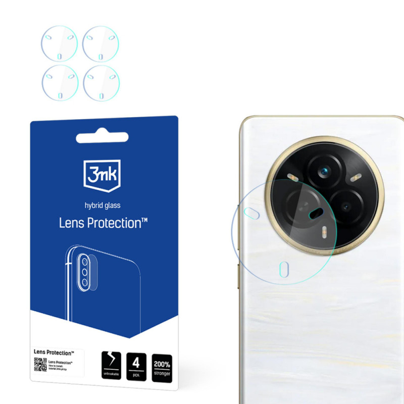 3MK Lens Protection hybride glas voor cameralens van Realme 14 Pro+ (4 st.)