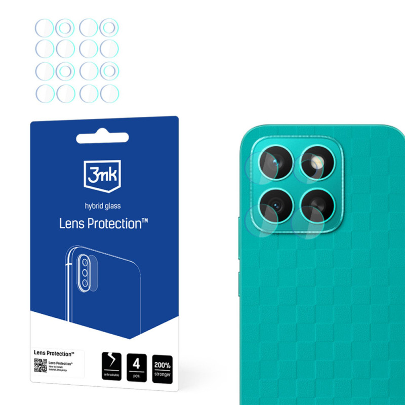 3MK Lens Protection hybride glas voor cameralens van Honor X8c (4 st.)
