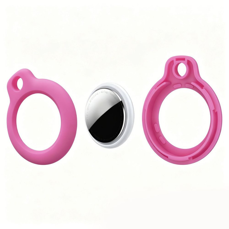 Tech-Protect Rough beschermende sleutelhanger voor Apple AirTag 1 / 2, roze