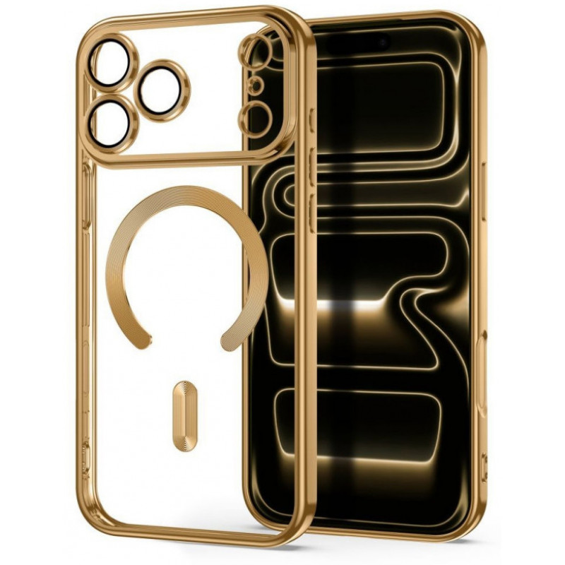 Tech-Protect Magflex MagSafe hoesje voor Apple iPhone 17 Pro Max / 18 Pro Max, glanzend goud