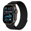 Tech-Protect Nylon Sport bandje voor Apple Watch 44/45/46/49 mm, zwart
