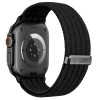 Tech-Protect Nylon Sport bandje voor Apple Watch 44/45/46/49 mm, zwart