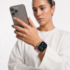 Tech-Protect Nylon Sport bandje voor Apple Watch 44/45/46/49 mm, lichtroze