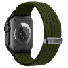 Tech-Protect Nylon Sport bandje voor Apple Watch 44/45/46/49 mm, donkergroen