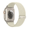 Tech-Protect Nylon Sport bandje voor Apple Watch 8 / 9 / 10 / 11 / SE / Ultra 44 / 45 / 46 / 49 mm, Starlight