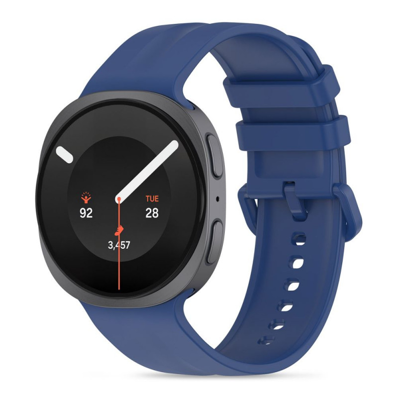 Tech-Protect Silicone Evo bandje voor Samsung Galaxy Watch 8 / 9 / Classic 40 / 44 / 46 mm, marineblauw