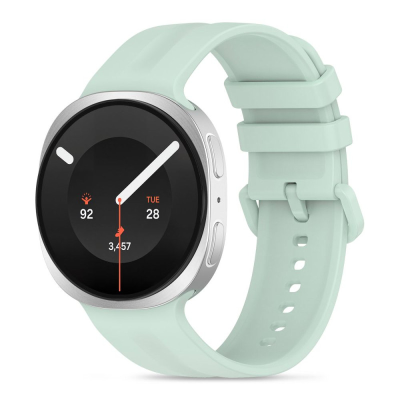 Tech-Protect Silicone Evo bandje voor Samsung Galaxy Watch 8 / 9 / Classic 40 / 44 / 46 mm, mintroom
