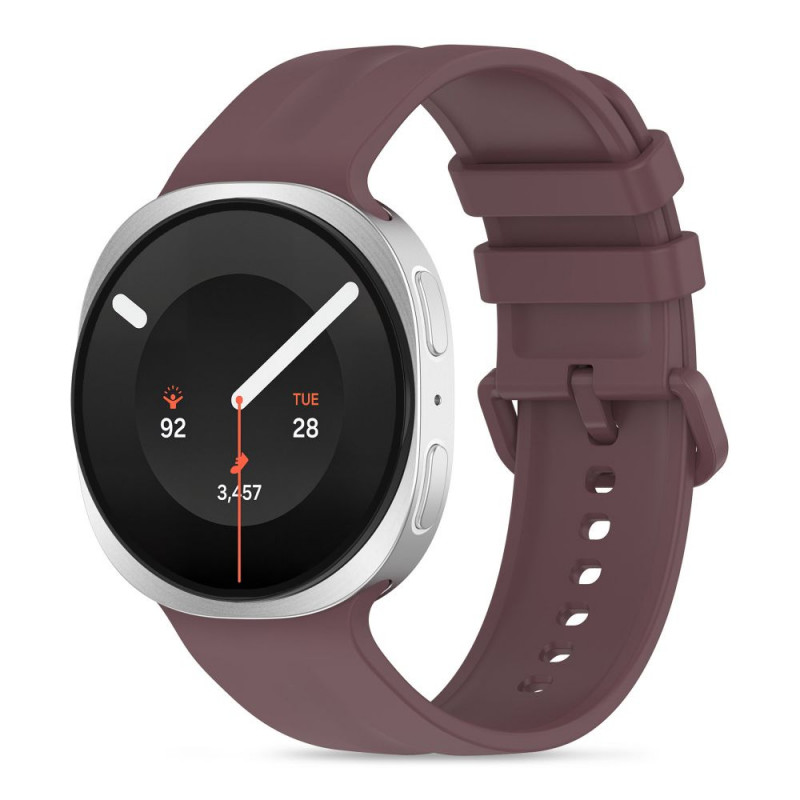 Tech-Protect Silicone Evo bandje voor Samsung Galaxy Watch 8 / 9 / Classic 40 / 44 / 46 mm, fluweelpruim