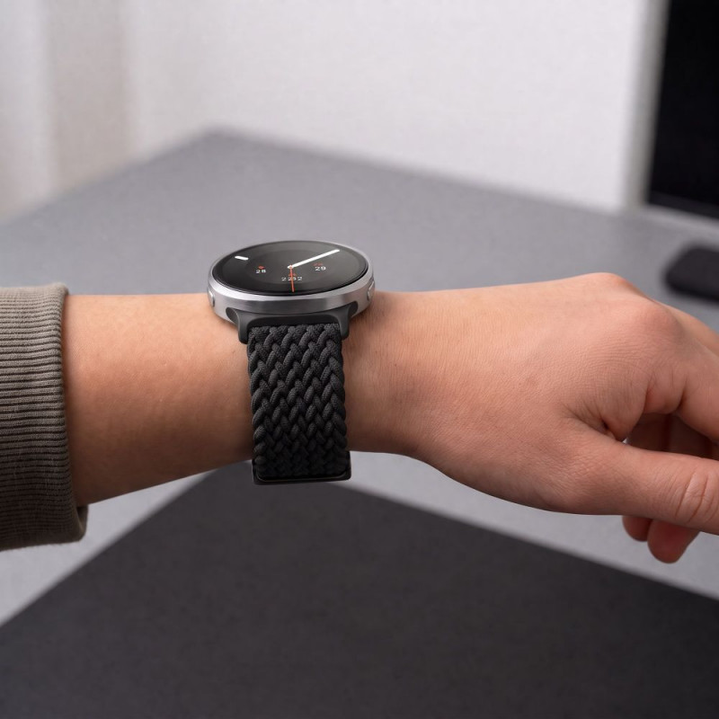 Tech-Protect NylonMag bandje voor Samsung Galaxy Watch 8 / 9 / Classic 40 / 44 / 46 mm, zwart