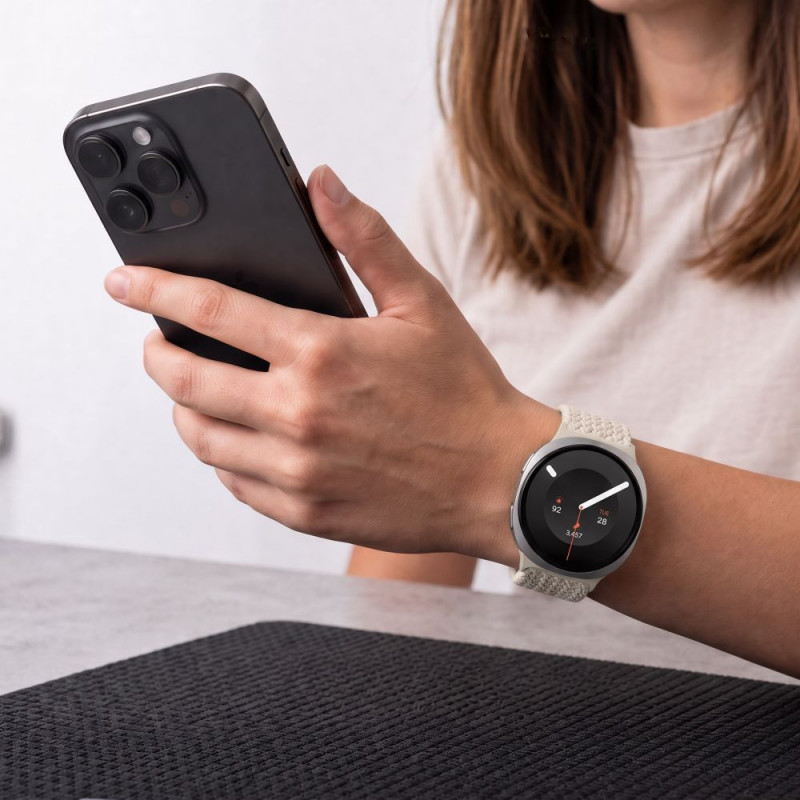 Tech-Protect NylonMag bandje voor Samsung Galaxy Watch 8 / 9 / Classic 40 / 44 / 46 mm, Starlight
