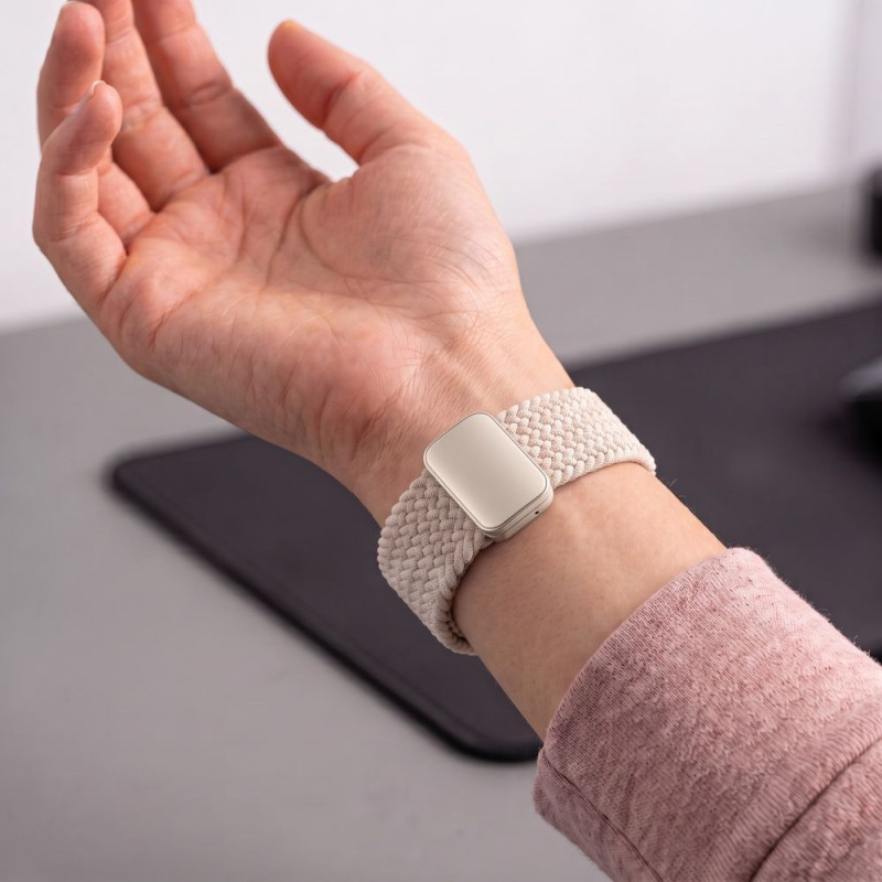 Tech-Protect NylonMag bandje voor Samsung Galaxy Watch 8 / 9 / Classic 40 / 44 / 46 mm, Starlight