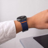 Tech-Protect Nylon Clasp horlogebandje voor Samsung Galaxy Watch 8 / 9 / Classic 40 / 44 / 46 mm, marineblauw