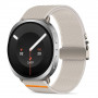 Tech-Protect Nylon Clasp horlogebandje voor Samsung Galaxy Watch 8 / 9 / Classic 40 / 44 / 46 mm, Starlight